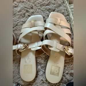 Elegant Cream Strappy Sandals